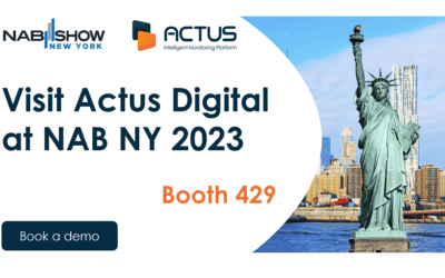 Actus Digital unveils at NAB NY its latest cutting-edge broadcast compliance logging, technical monitoring, and an AI-driven content monitoring platform.